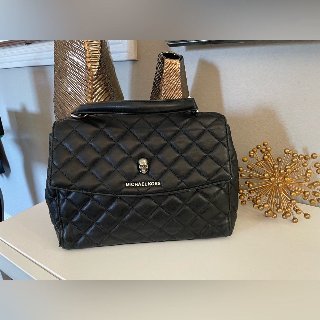 Michael Kors Leather Handbag Skull